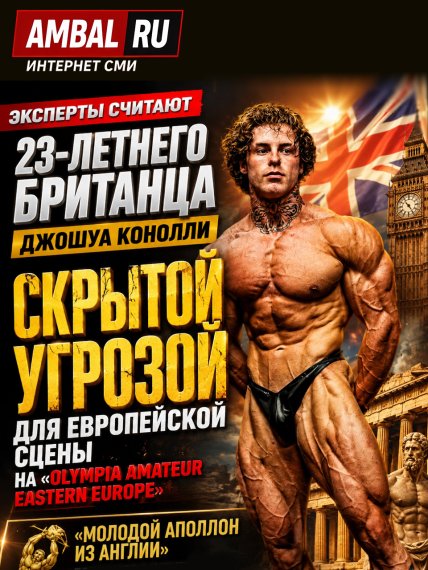 Эксперты считают 23-летнего британца Джошуа Конолли скрытой угрозой для европейской сцены на "Olympia Amateur Eastern Europe"