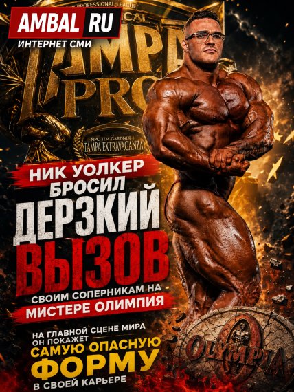 После победы на "Tampa Pro" Ник Уолкер бросил дерзкий вызов своим соперниками на "Мистере Олимпия"