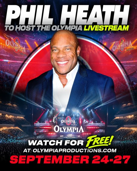 Фил Хит (Phil Heath), утвержден в качестве комментатора трансляции "Мистера Олимпия" 2026 года